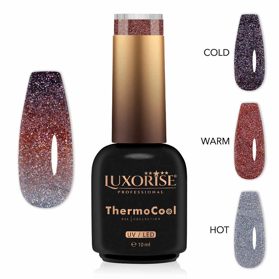 Oja Semipermanenta Termica 3 Culori LUXORISE ThermoCool - Future Spark 10ml