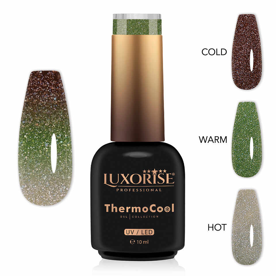 Oja Semipermanenta Termica 3 Culori LUXORISE ThermoCool - Serene Mind 10ml