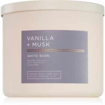 Bath & Body Works Vanilla + Musk lumânare parfumată
