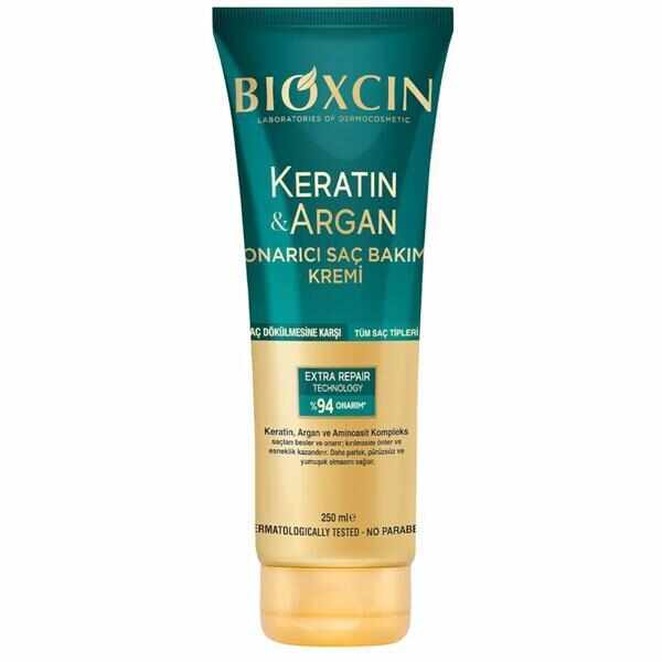 Balsam de par cu Keratin & Argan Bioxcin, 250 ml