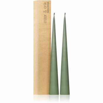 ester & erik cone candles green soil (no. 70) lumanare