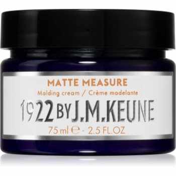 Keune 1922 Matte Measure crema de modelare pentru păr scurt și mediu lung