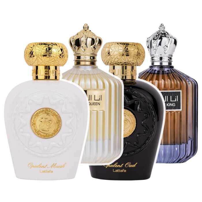 Pachet 4 parfumuri Best Seller, Opulent Musk 100 ml si Opulent Oud 100 ml si Jazzab Gold 100 ml si Jazzab Silver 100 ml - Copie