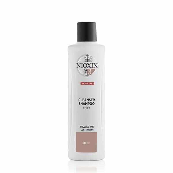 Sampon Impotriva Caderii Usoare pentru Parul Vopsit cu Aspect Subtiat - Nioxin System 3 Cleanser Shampoo, 300 ml