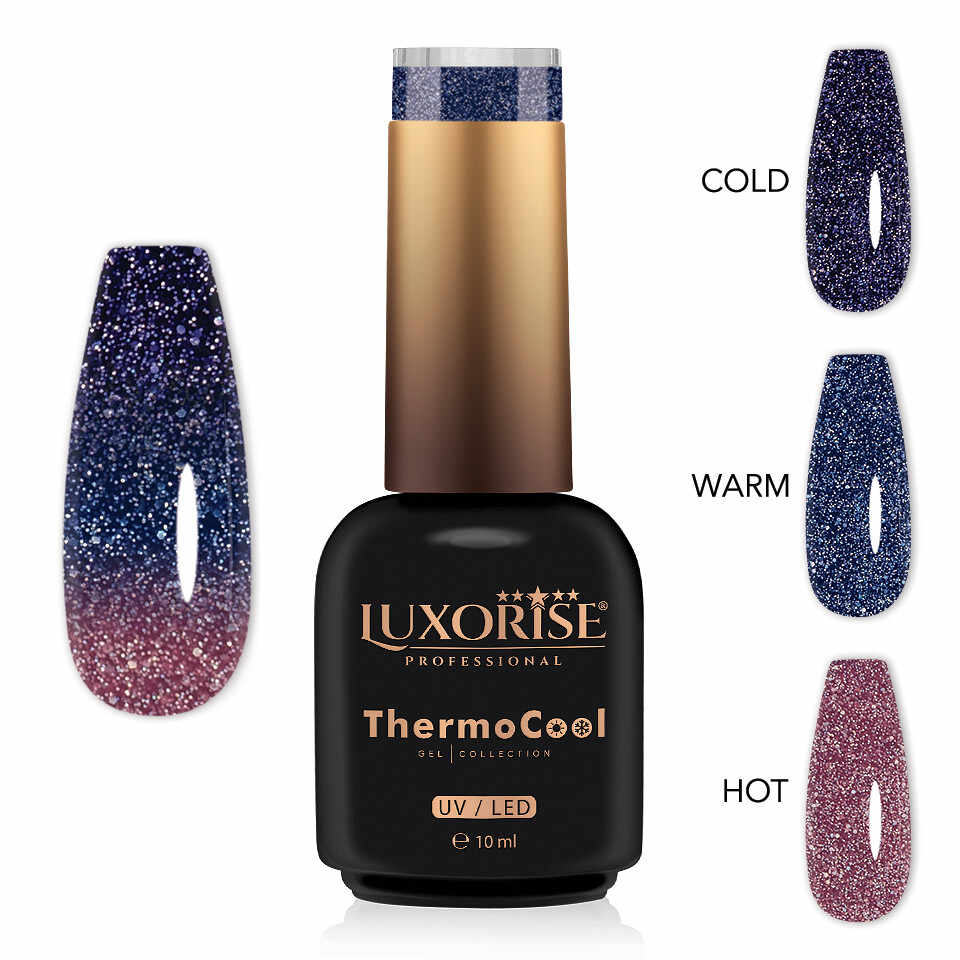 Oja Semipermanenta Termica 3 Culori LUXORISE ThermoCool - Best Time 10ml