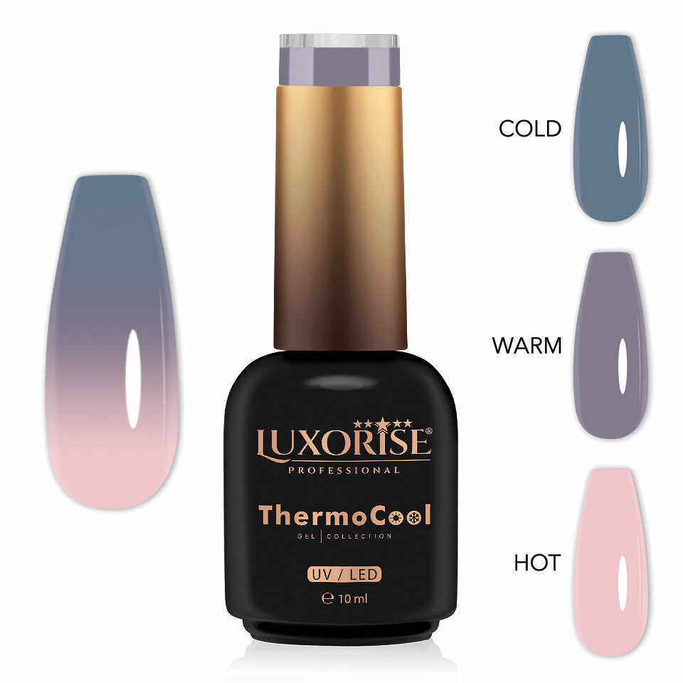 Oja Semipermanenta Termica 3 Culori LUXORISE ThermoCool - Sissy Smile 10ml
