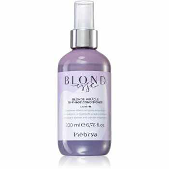 Inebrya BLONDesse Blonde Miracle Bi-Phase Conditioner balsam fara clatire in 2 faze pentru par blond