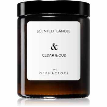 Ambientair The Olphactory Cedar & Oud lumânare parfumată (brown) &