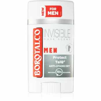 Borotalco MEN Invisible deodorant roll-on împotriva petelor albe și galbene pentru barbati