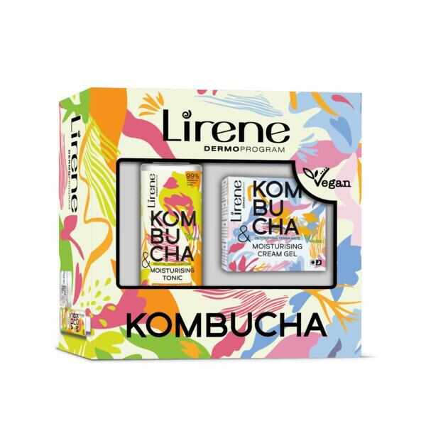 Set cadou Kombucha Contine Crema-gel hidratanta 50ml + Tonic facial hidratant 200ml