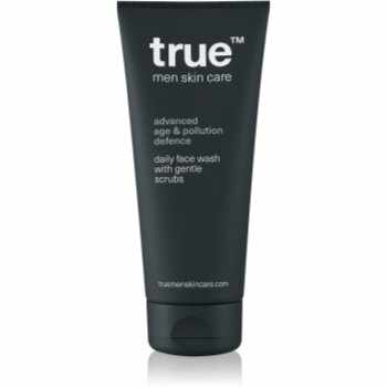 true men skin care Daily face wash with gentle scrubs gel exfoliant de curatare pentru barbati