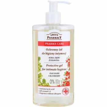 Green Pharmacy Pharma Care Oak Bark Cranberry gel protector pentru igiena intima