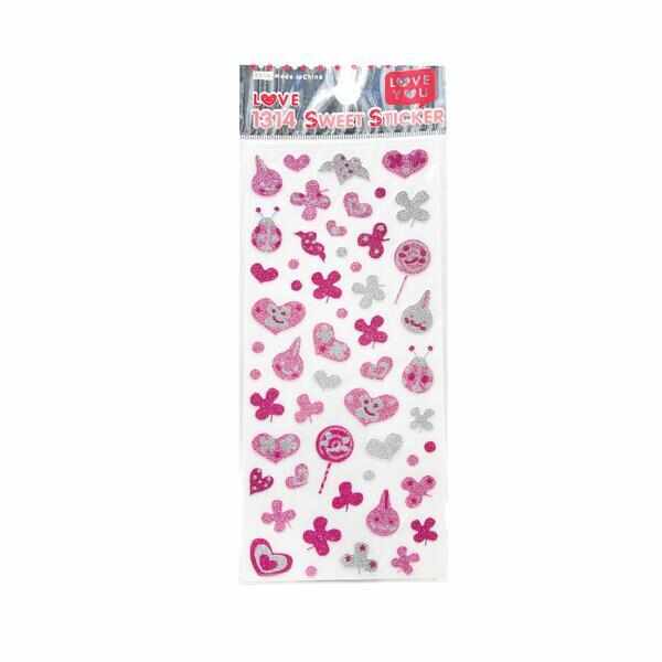 Sticker unghii, Global Fashion, Sweet Stickers S1043, Multicolor, 1 set