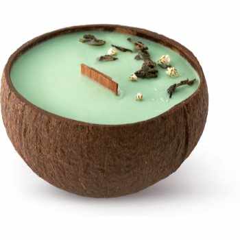 Tropicandle Green Tea lumânare parfumată cu fitil din lemn