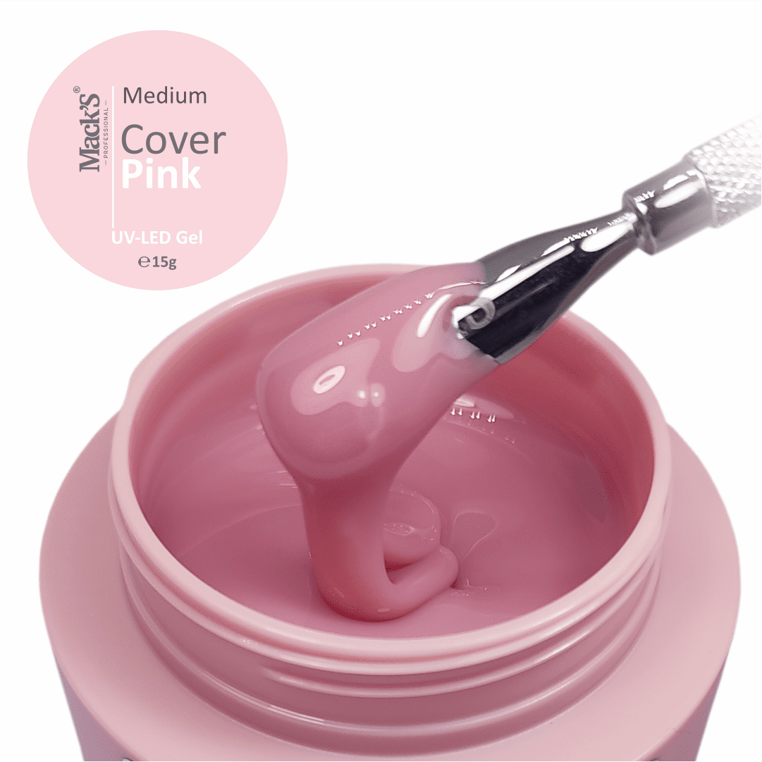 Gel Constructie Medium Cover Pink 15gr Macks - MCN-15