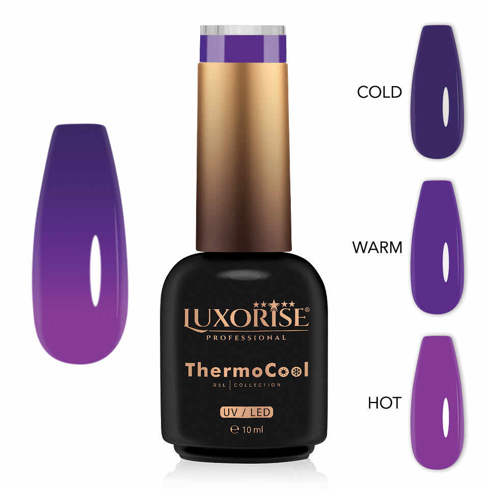 Oja Semipermanenta Termica 3 Culori LUXORISE ThermoCool - After Party 10ml
