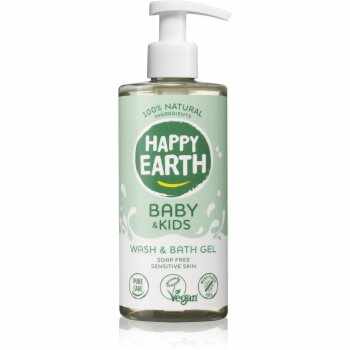 Happy Earth 100% Natural Bath & Wash Gel for Baby & Kids gel de duș