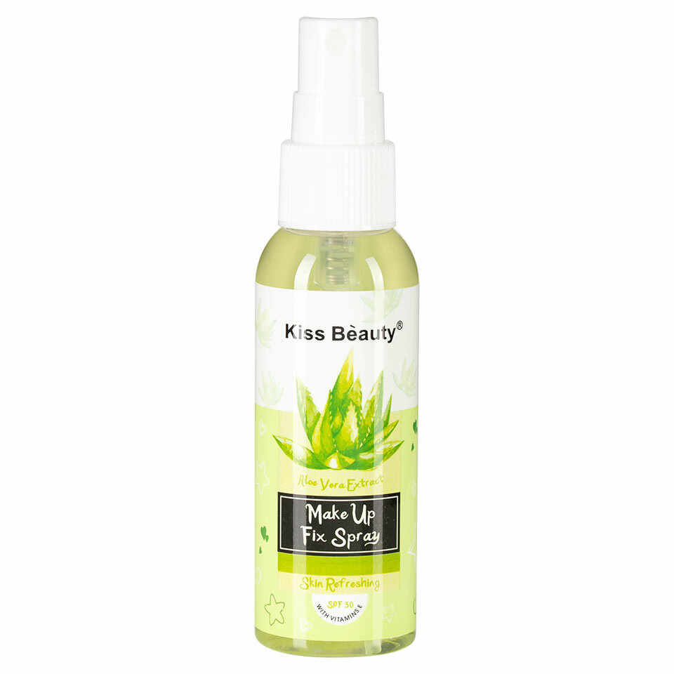 Spray Fixare Kiss Beauty Cu Aloe Vera, 60 ml