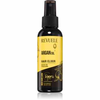 Revuele Argan Oil Hair Elixir spray protector pentru păr uscat și deteriorat