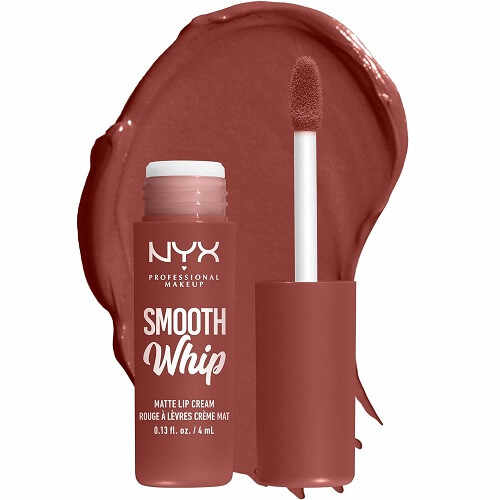 Ruj de Buze Lichid Mat, NYX Professional Makeup, Smooth Whip Matte, 03 Latte Foam, 4 ml