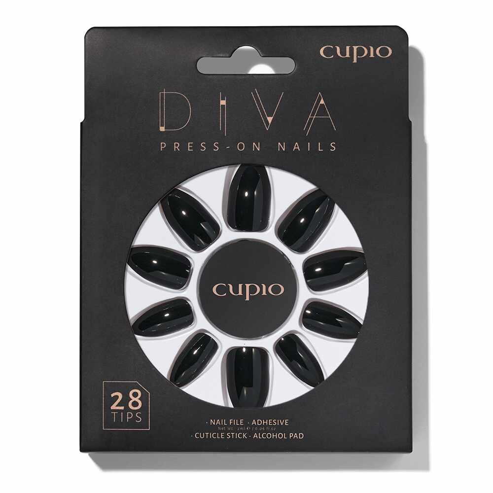 Set unghii false Cupio Diva - Classic Black