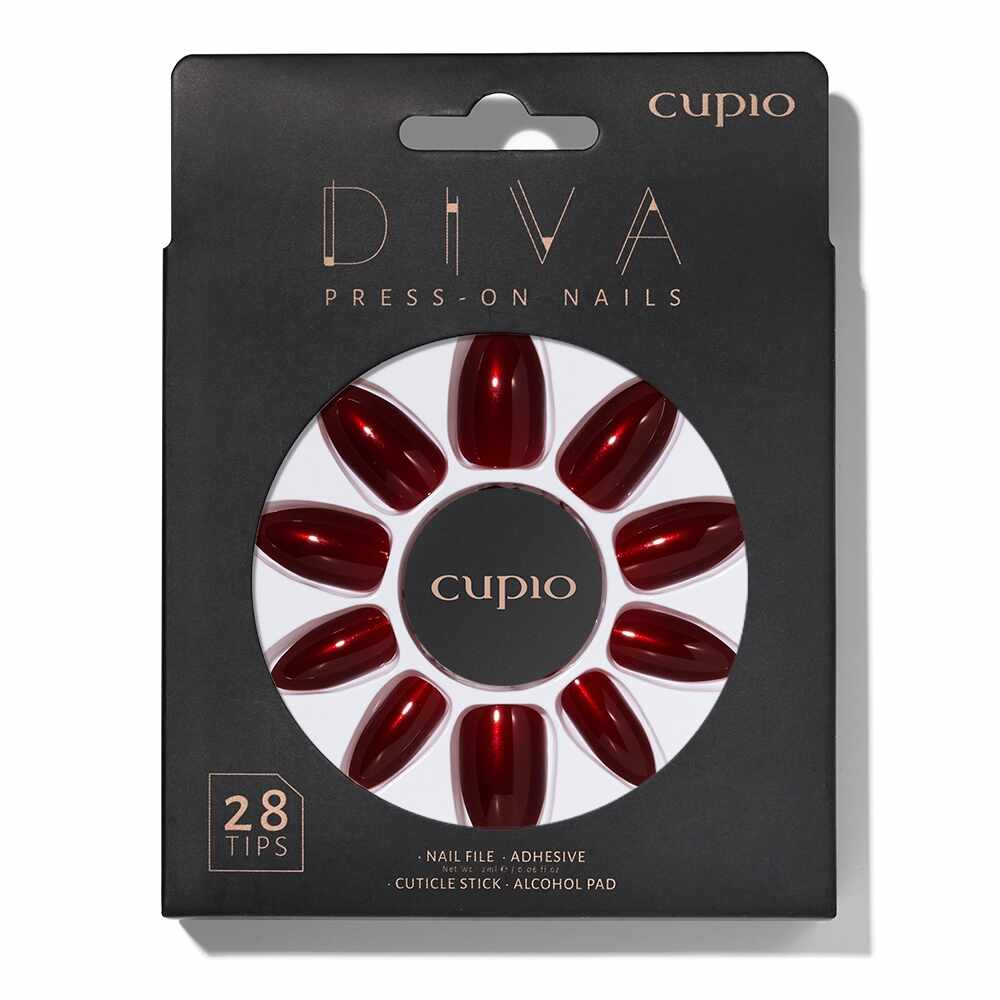 Set unghii false Cupio Diva - Dark Cherry