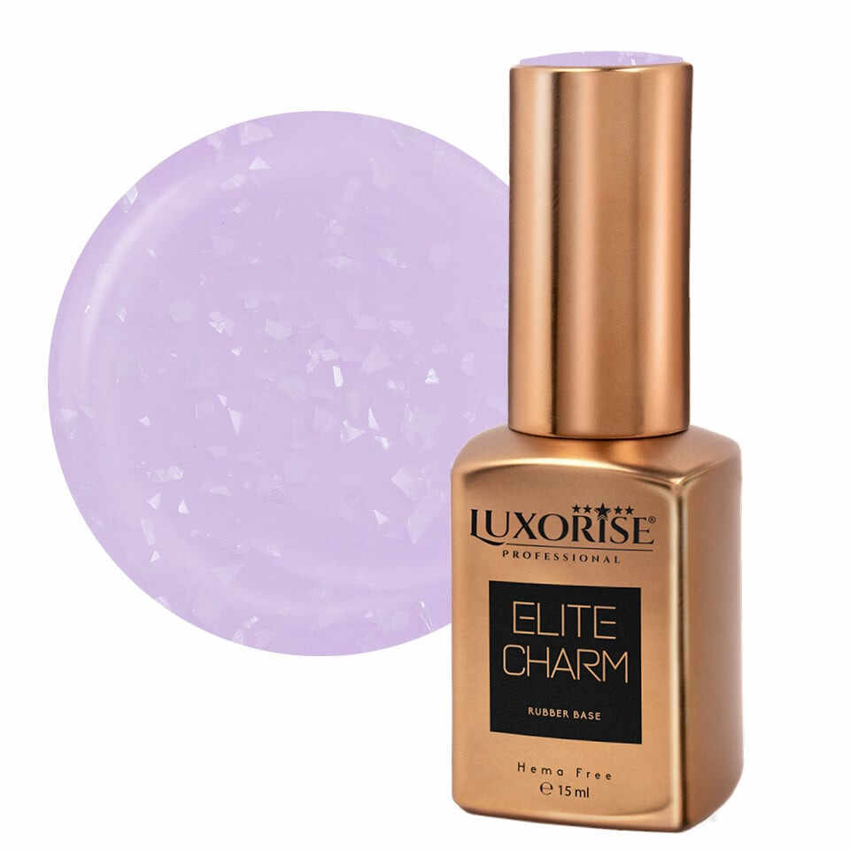 Rubber Base Hema Free LUXORISE ELITE CHARM - Lilac Luxury 15ml