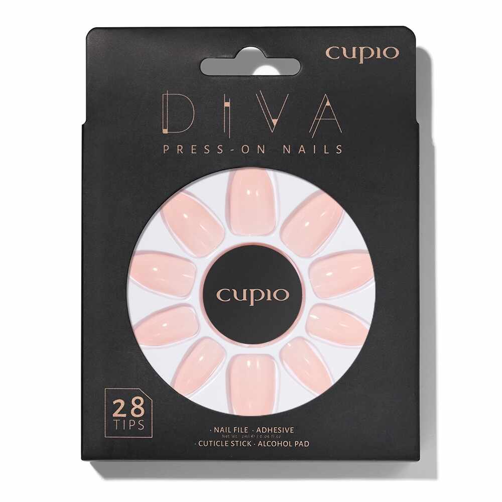 Set unghii false Cupio Diva - Peachy Nude