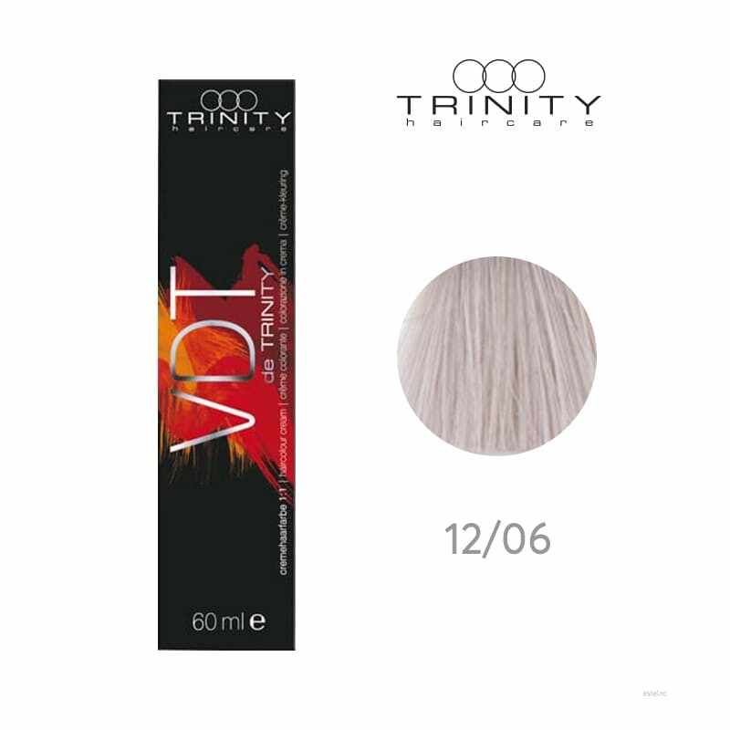 Vopsea crema pentru par VDT Trinity Haircare 12/06 Ultra blond natural mov, 60 ml