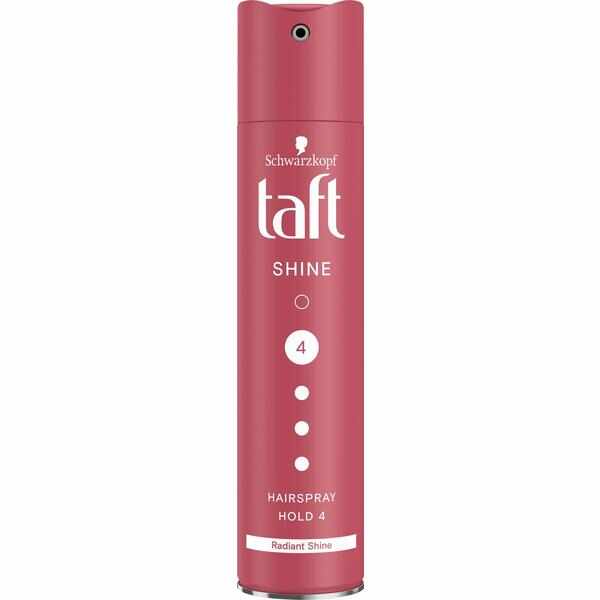 Spray Fixativ pentru Stralucire si Fixare Puternica - Schwarzkopf Taft Shine Hairspray Hold 4, 250 ml