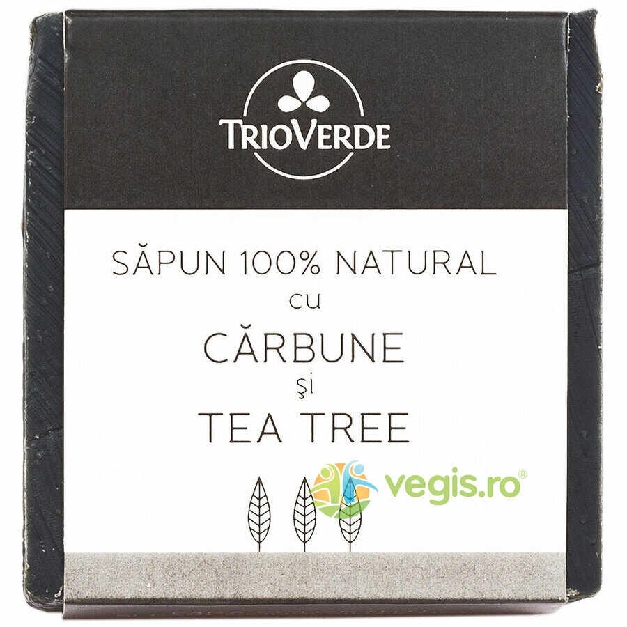 Sapun Natural Cu Carbune Si Tea Tree 110Gr