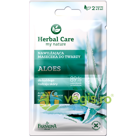 Herbal Care Masca Hidratanta Cu Aloe 2x5ml