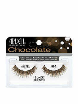 Gene false tip banda Ardell Chocolate 886, Black Brown