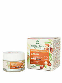 Crema nutritiva si regeneratoare pentru tenul uscat/foarte uscat cu Argan Herbal Care, 50 ml