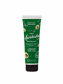 Crema regeneranta maini si unghii cu avocado si uree Barwa Cosmetics Natural, 100 ml