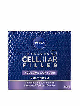 Crema de noapte Nivea Hyaluron Cellular Filler Volume, 50 ml
