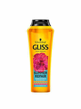 Sampon pentru ingrijire a parului degradat de soare GLISS, Summer Repair, 250 ml
