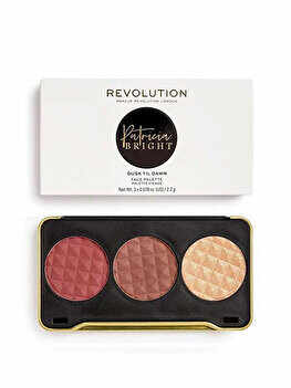 Paleta farduri de machiaj Makeup Revolution London, Patricia Bright Face Palette, Dusk Til Dawn, (Dark), 6.6 g