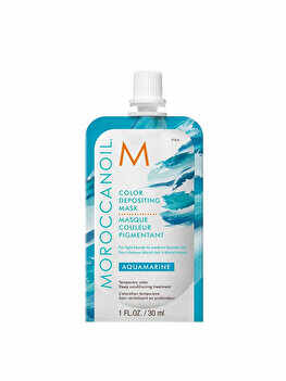 Masca de par nuantatoare Moroccanoil Aquamarine, 30 ml