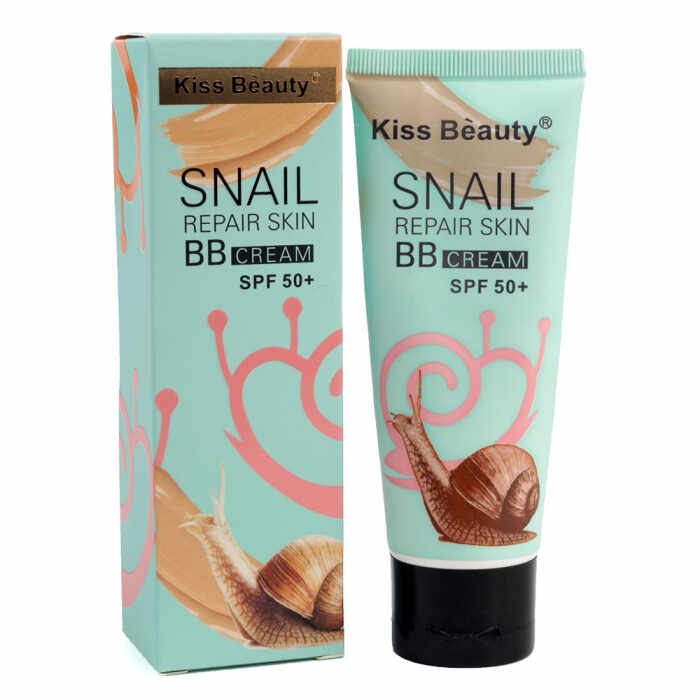 BB Cream cu extract de melc Kiss Beauty Snail REPAIR Skin, factor de protectie SPF 50+, 60 ml