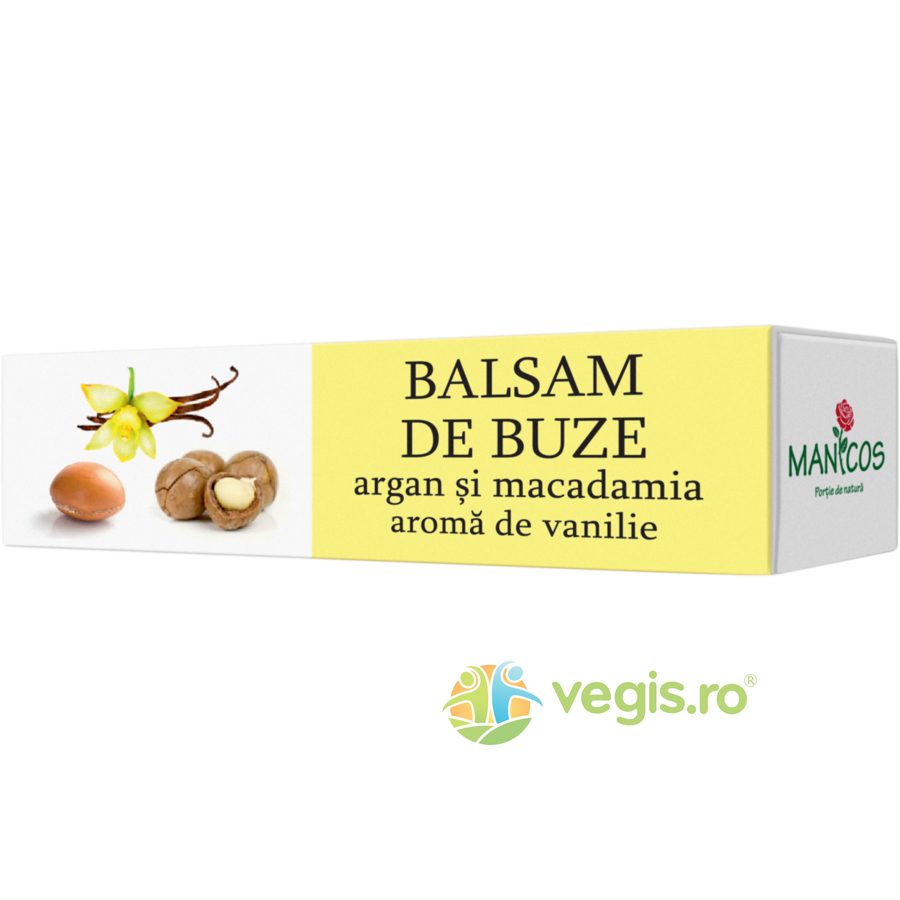 Balsam de Buze cu Ulei de Argan, Ulei de Macadamia si Aroma de Vanilie 4.8g