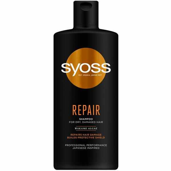 Sampon Reparator pentru Par Uscat si Deteriorat - Syoss Professional Performance Japanese Inspired Repair Shampoo for Dry, Damaged Hair, 440 ml