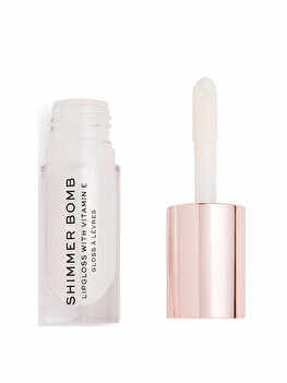 Luciu de buze Makeup Revolution London, Shimmer Bomb, Light Beam, 4.6 ml