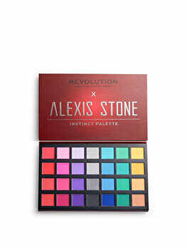 Paleta farduri pleoape Makeup Revolution x Alexis Stone Eyeshadow Palette, Instinct Palette, 33.6 g