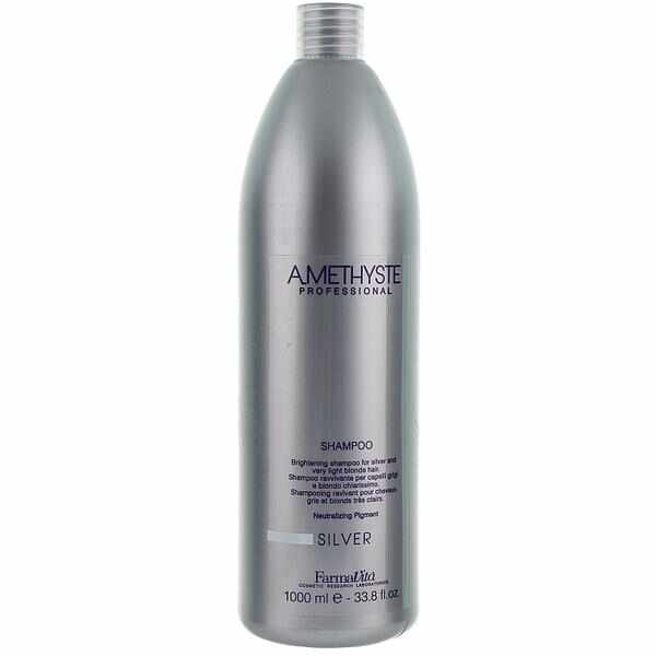 Sampon Nuantator - FarmaVita Amethyste Professional Silver Shampoo, 1000 ml