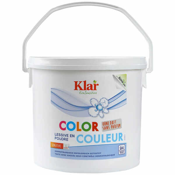 Detergent bio pudra fara parfum pentru rufe, Color, Klar, 4.7 kg