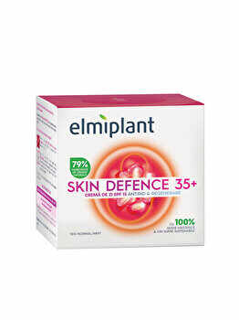 Crema anti-rid de zi pentru ten normal-mixt Elmiplant Skin Defence 35+, 50 ml