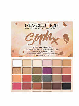 Paleta de farduri Makeup Revolution Soph Eyeshadow Palette, 26.4 g