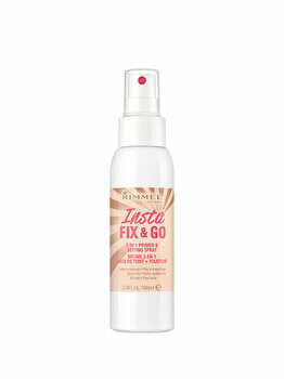 Primer si Spray pentru Fixarea Machiajului Rimmel London Insta Fix & Go, 90.3 ml