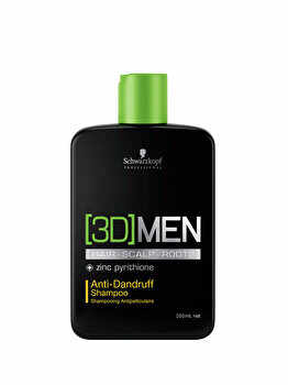 Sampon anti-matreata 3D Men, 250 ml
